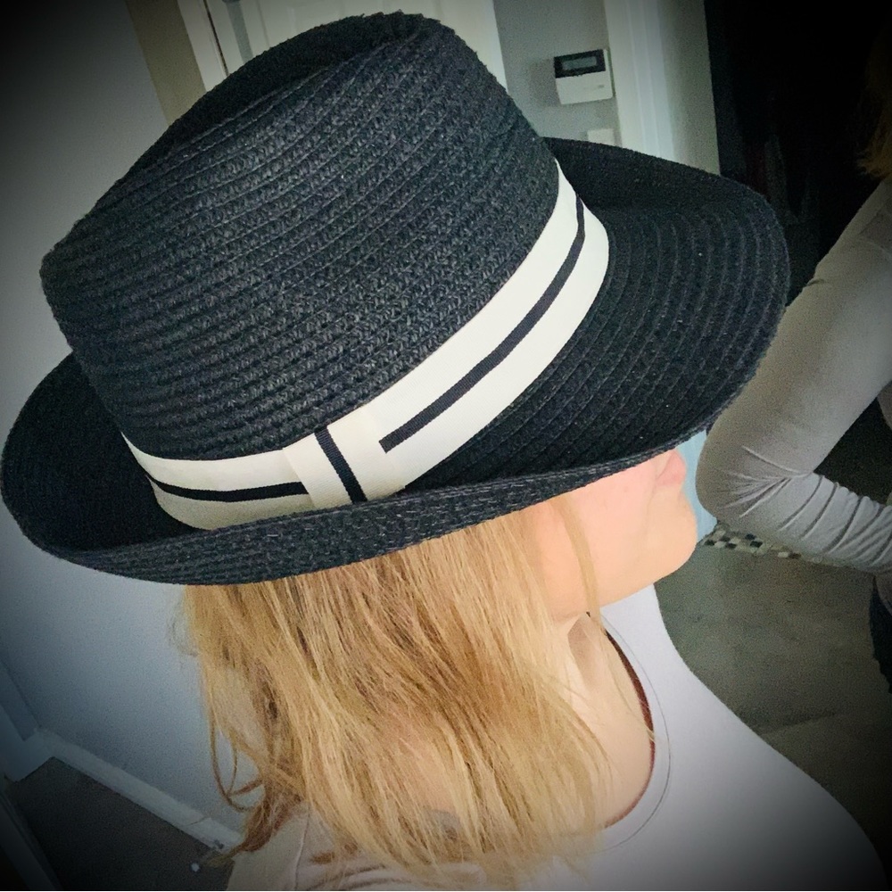 Magid Hats Tipped Black Straw Panama Hat